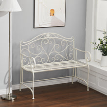 Load image into Gallery viewer, Iron 2 Seater Garden Bench Patio Chair