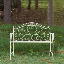 Load image into Gallery viewer, Iron 2 Seater Garden Bench Patio Chair