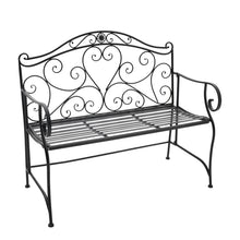 Load image into Gallery viewer, Iron 2 Seater Garden Bench Patio Chair