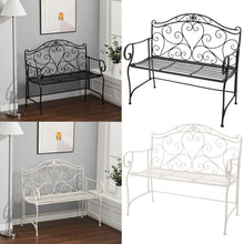 Load image into Gallery viewer, Iron 2 Seater Garden Bench Patio Chair