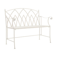 Load image into Gallery viewer, Foldable Garden Patio Bench Metal Outdoor Seating Furniture 2 Seater Home Decor
