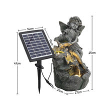 Load image into Gallery viewer, Outdoor Creative Angel Statue Water Fountain Decor Solar Powered