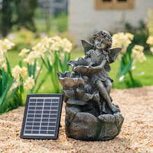 Load image into Gallery viewer, Outdoor Creative Angel Statue Water Fountain Decor Solar Powered