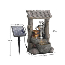 Load image into Gallery viewer, Outdoor Creative Water Fountain Rockery Decor Solar Powered