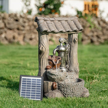 Load image into Gallery viewer, Outdoor Creative Water Fountain Rockery Decor Solar Powered