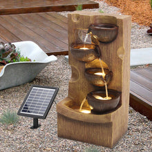Load image into Gallery viewer, Water Fountain Rockery Decor Solar Powered Outdoor
