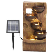 Load image into Gallery viewer, Water Fountain Rockery Decor Solar Powered Outdoor