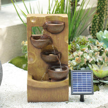 Load image into Gallery viewer, Water Fountain Rockery Decor Solar Powered Outdoor