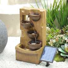 Load image into Gallery viewer, Water Fountain Rockery Decor Solar Powered Outdoor
