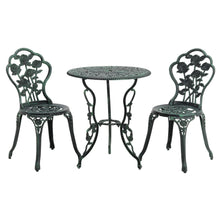 Load image into Gallery viewer, 3 Piece Garden Table and Chairs Bistro Set Outdoor Patio Furniture