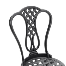 Load image into Gallery viewer, Cast Aluminum Outdoor 3 Piece Bistro Set Garden Table and Chairs