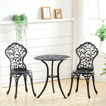 Load image into Gallery viewer, 3pcs Bistro Set Cast Aluminum Outdoor Patio Table with 2 Chairs