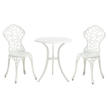Load image into Gallery viewer, 3pcs Bistro Set Cast Aluminum Outdoor Patio Table with 2 Chairs
