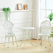 Load image into Gallery viewer, 3pcs Bistro Set Cast Aluminum Outdoor Patio Table with 2 Chairs