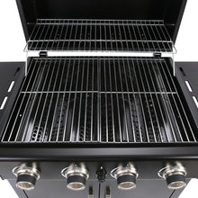 Load image into Gallery viewer, 4-Burner Outdoor BBQ Propane Gas Grill with Wheels, AI0967