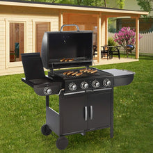 Load image into Gallery viewer, 5-Burner Outdoor Gas Burner with Side Burner Gas Gill, AI0969