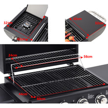 Load image into Gallery viewer, 5-Burner Outdoor Gas Burner with Side Burner Gas Gill, AI0969