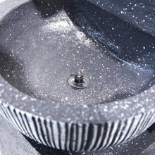 Load image into Gallery viewer, Outdoor Water Fountain Rockery Decoration 3 Tier Bowls Solar Powered, AI0983