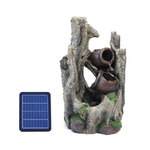 Load image into Gallery viewer, Outdoor Water Fountain Rockery Decoration Solar Powered