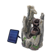Load image into Gallery viewer, Outdoor Water Fountain Rockery Decoration Solar Powered