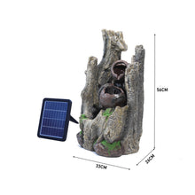 Load image into Gallery viewer, Outdoor Water Fountain Rockery Decoration Solar Powered