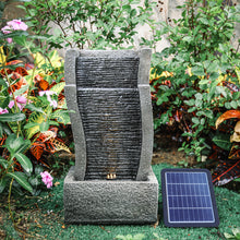 Load image into Gallery viewer, Water Feature Decor Fountain Rockery Solar Powered Garden Outdoor