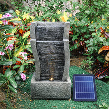 Load image into Gallery viewer, Water Feature Decor Fountain Rockery Solar Powered Garden Outdoor