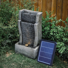 Load image into Gallery viewer, Water Feature Decor Fountain Rockery Solar Powered Garden Outdoor