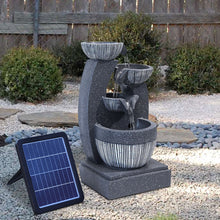 Load image into Gallery viewer, Water Fountain Rockery Decoration Solar Powered Outdoor
