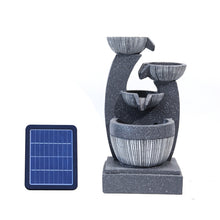 Load image into Gallery viewer, Water Fountain Rockery Decoration Solar Powered Outdoor