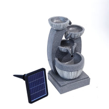 Load image into Gallery viewer, Water Fountain Rockery Decoration Solar Powered Outdoor