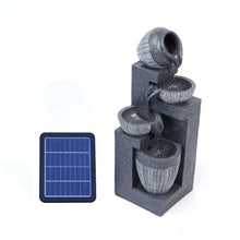 Load image into Gallery viewer, Outdoor LED Water Fountain Rockery Decor with Pump Solar Power