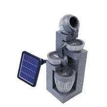 Load image into Gallery viewer, Outdoor LED Water Fountain Rockery Decor with Pump Solar Power