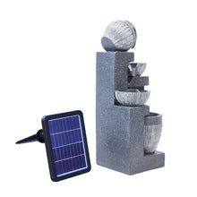 Load image into Gallery viewer, Outdoor LED Water Fountain Rockery Decor with Pump Solar Power