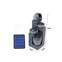 Load image into Gallery viewer, Outdoor LED Water Fountain Rockery Decor with Pump Solar Power