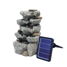 Load image into Gallery viewer, Outdoor Fountain Water Feature Waterfall Solar Powered