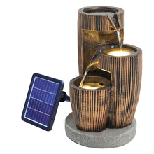 Load image into Gallery viewer, Outdoor Creative Water Fountain Rockery Decor Solar Powered