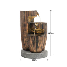 Load image into Gallery viewer, Outdoor Creative Water Fountain Rockery Decor Solar Powered