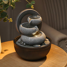 Load image into Gallery viewer, Livingandhome Garden Fountain Resin Water Feature with LED Light, AI1061