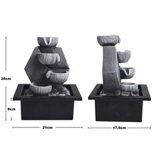 Load image into Gallery viewer, Livingandhome Garden Resin Fountain Water Feature LED Light, AI1062