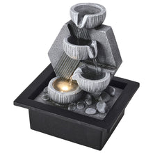 Load image into Gallery viewer, Livingandhome Garden Resin Fountain Water Feature LED Light, AI1062
