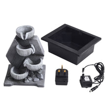 Load image into Gallery viewer, Livingandhome Garden Resin Fountain Water Feature LED Light, AI1062
