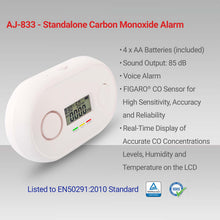 Load image into Gallery viewer, Safe Tech Standalone 3 in 1 Carbon Monoxide Alarm - White