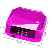 Load image into Gallery viewer, Diamond shaped UV LED Nail Lamp Uv LED gel nail polish art tool