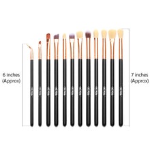 Load image into Gallery viewer, 12pcs Eye Brushes Set Makeup Brush Kit with pouch