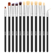 Load image into Gallery viewer, 12pcs Eye Brushes Set Makeup Brush Kit with pouch