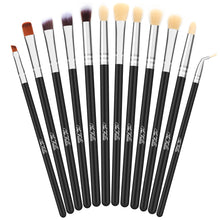 Load image into Gallery viewer, 12pcs Eye Brushes Set Makeup Brush Kit with pouch