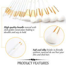 Load image into Gallery viewer, 15pcs,Makeup Brushes, Make Up Brushes Foundation Blush Eyeliner Eyeshadow Makeup Brush Set