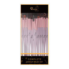 Load image into Gallery viewer, 16 Pcs Coffe Gold Professional Makeup Brush Set Premium Synthetic Brush Kit For Foundation Blending Blush Concealer Eye Face Liquid Lip With Exquisite Plastic transparent Box