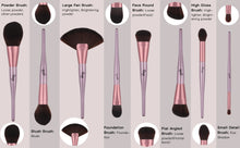 Load image into Gallery viewer, 16 Pcs Coffe Gold Professional Makeup Brush Set Premium Synthetic Brush Kit For Foundation Blending Blush Concealer Eye Face Liquid Lip With Exquisite Plastic transparent Box